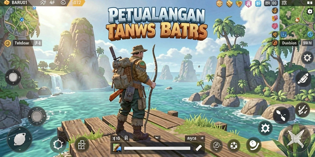 Tampilan gameplay menarik dari BARU01 dengan eksplorasi dunia terbuka.