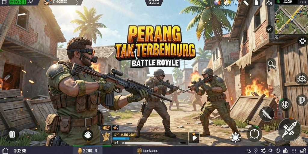 Gameplay intens di GG288 dengan pemain berjuang untuk bertahan hidup.