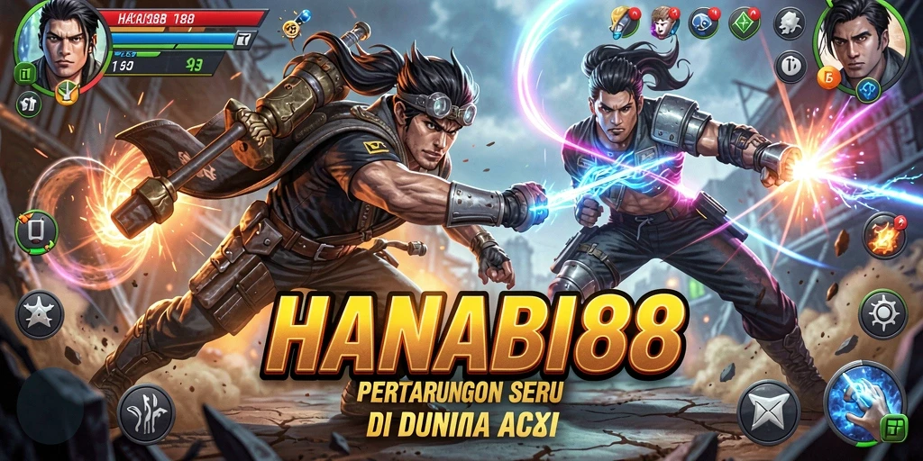 Gameplay seru HANABI88 dengan aksi pertarungan mendebarkan.