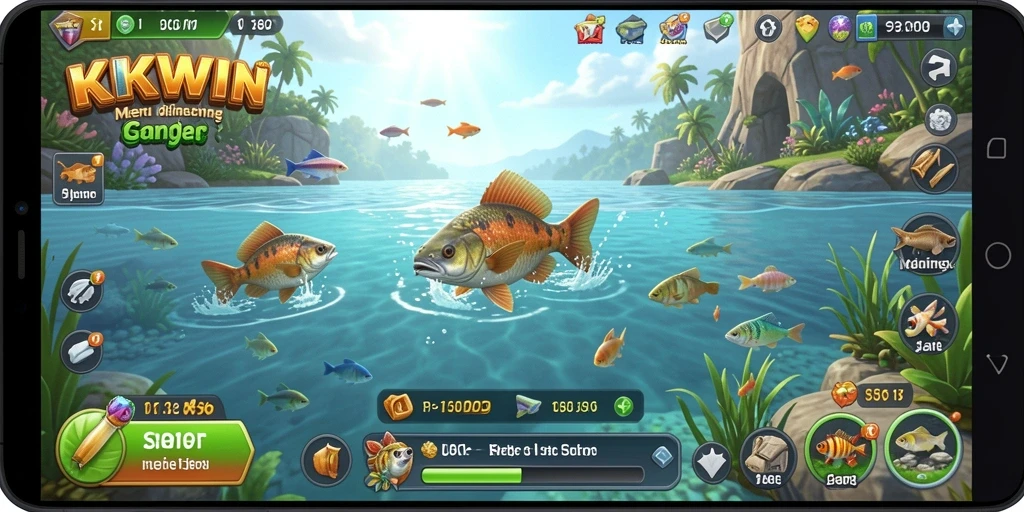 Tangkapan ikan spektakuler dalam permainan KKWIN.