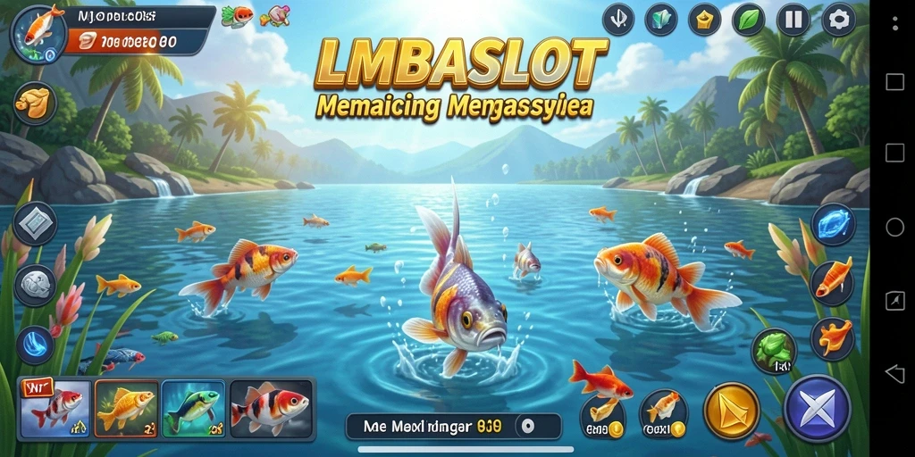Tampilan menggembirakan dari gameplay memancing di LMBASLOT.