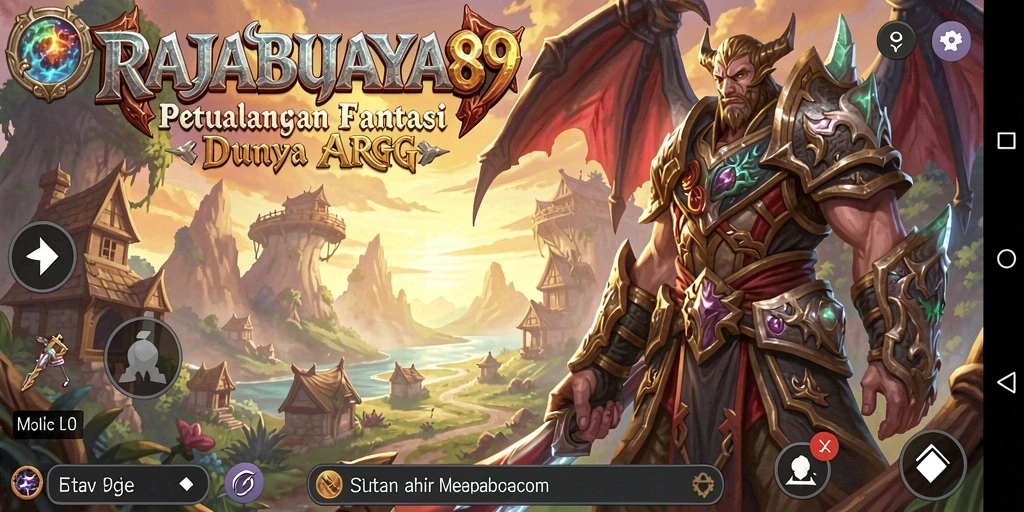 Tangkapan layar menampilkan aksi seru dalam gameplay ARPG RAJABUAYA89.