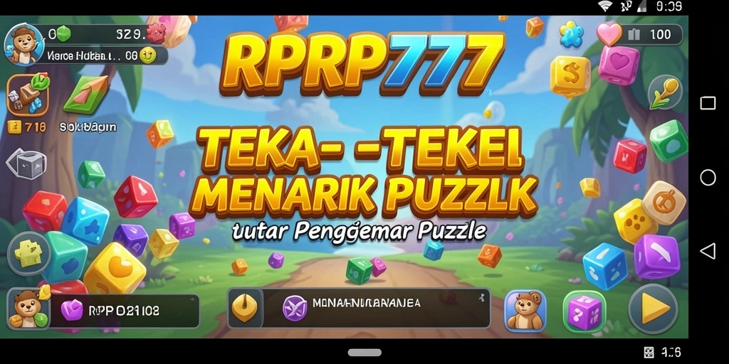 Screenshot gameplay RPRP777 menampilkan teka-teki yang menarik.