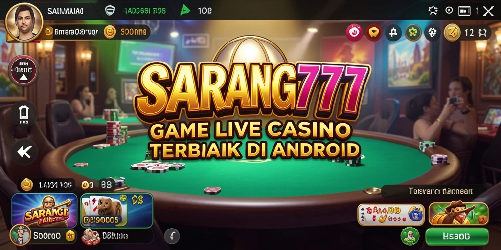 Tampilan gameplay Live Casino yang menakjubkan di SARANG777.