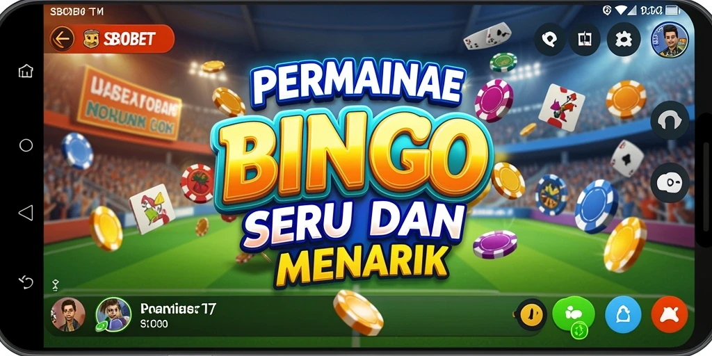 Tangkapan layar permainan Bingo SBOBET yang menampilkan antarmuka pengguna.