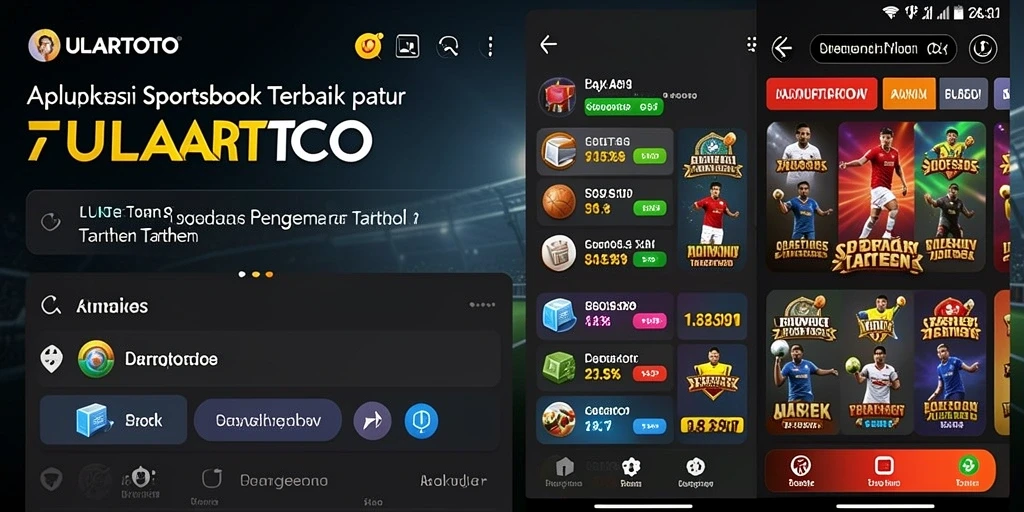 Tampilan menarik dari aplikasi ULARTOTO dengan antarmuka pengguna yang intuitif.