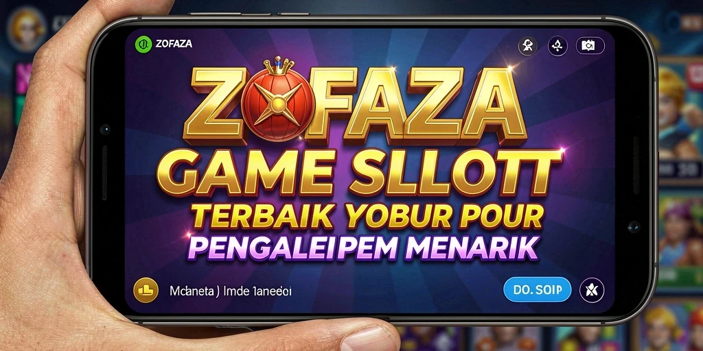 Tampilan utama ZOFAZA dengan gameplay Slot yang seru.